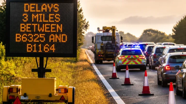 One lane closed on A1 northbound after crash near North Muskham, delays clear by 6pm