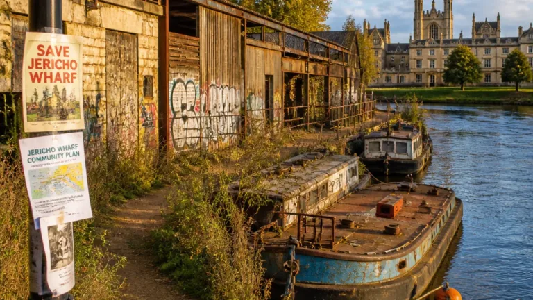 Oxford college buys long-derelict Jericho Wharf with community plans in mind