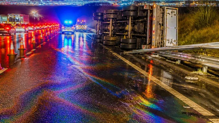 Part of M1 southbound closed near Luton Airport after multi-vehicle crash and oil spillage