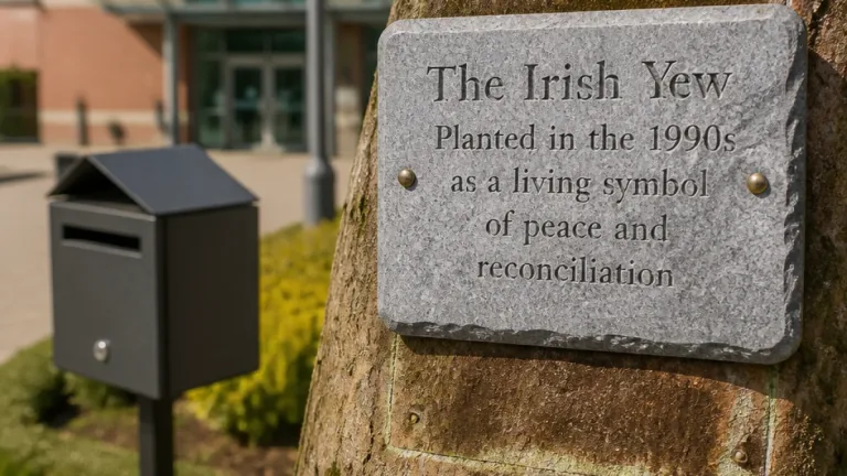 Plaque linking Lisburn’s anniversary tree to Prince Andrew is quietly replaced
