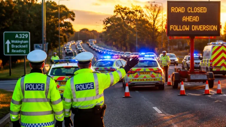 Police incident blocks lanes on the A329 — motorists urged to expect delays
