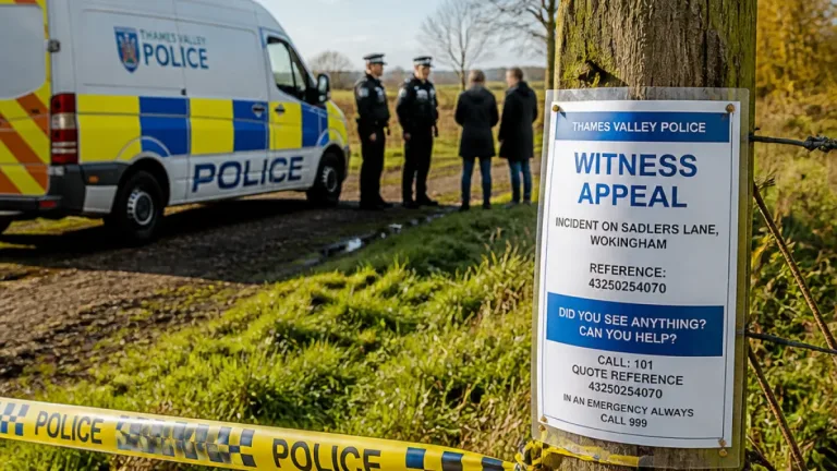 Police investigate indecent exposure in Winnersh fields as witness appeal issued