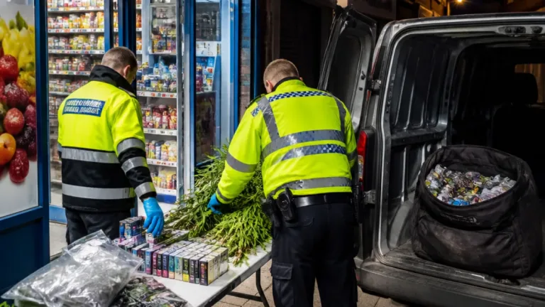 Police seize cannabis plants after delivery arrives during Grantham shop raid