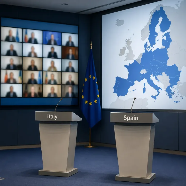 EU ministers meet amid sharp tensions after Italy suspends Schengen with Spain