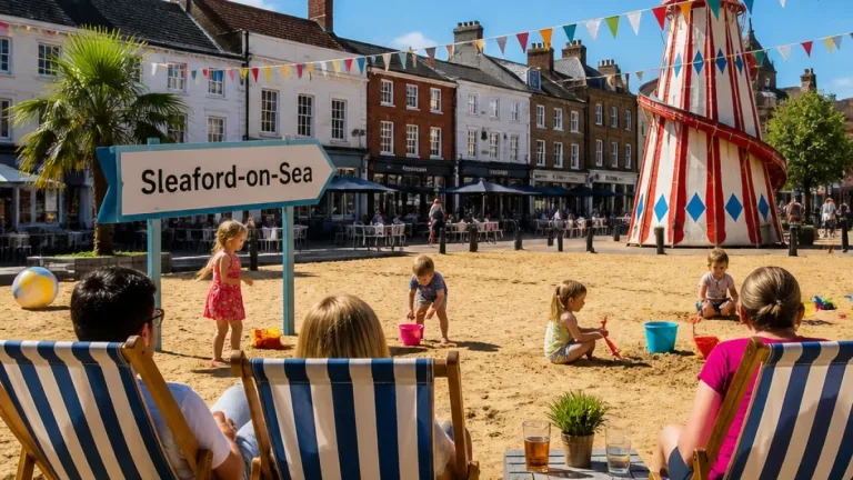Pop-up beaches bring summer fun to Sleaford and Boston with free family activities