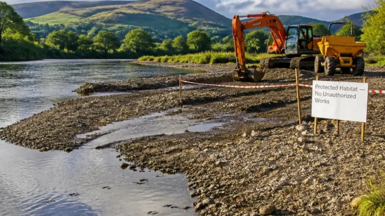 Powys river works case heads to 2027 trial as man pleads not guilty