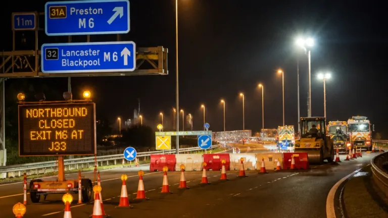 Preston motorists warned of month-long M6 overnight closures for resurfacing work