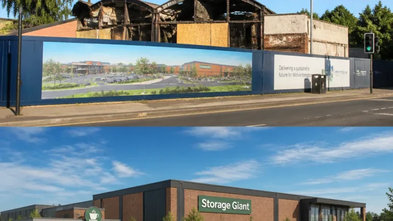 Proposal to replace derelict Bushbury bowling alley with storage hub and drive-thru