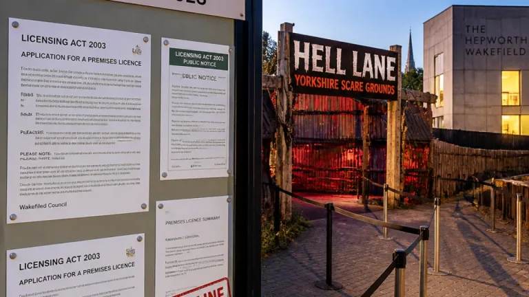 Public invited to comment on licence changes at Yorkshire Scare Grounds and other Wakefield venues