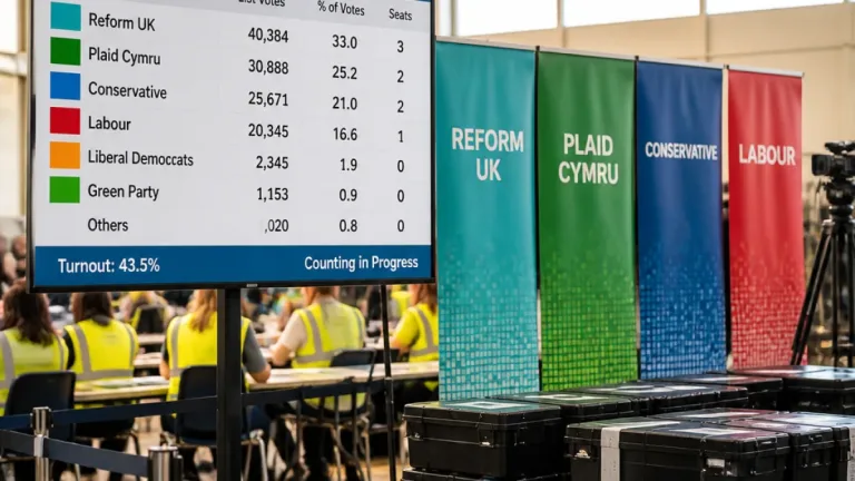 Reform tops poll in Torfaen and Monmouthshire as Labour vote collapses