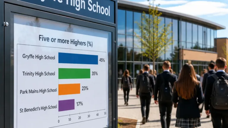 Renfrewshire secondaries shine in latest Highers data, led by Gryffe High