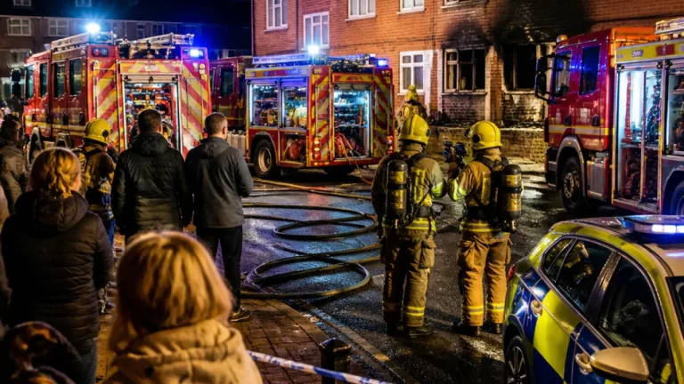 Residents evacuated after suspected deliberate blaze at Congleton flats