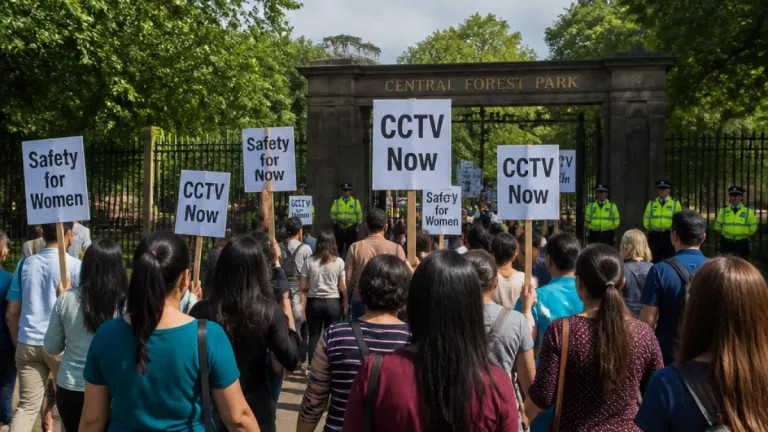 Right‑wing group stages Hanley march claiming rape at Central Forest Park