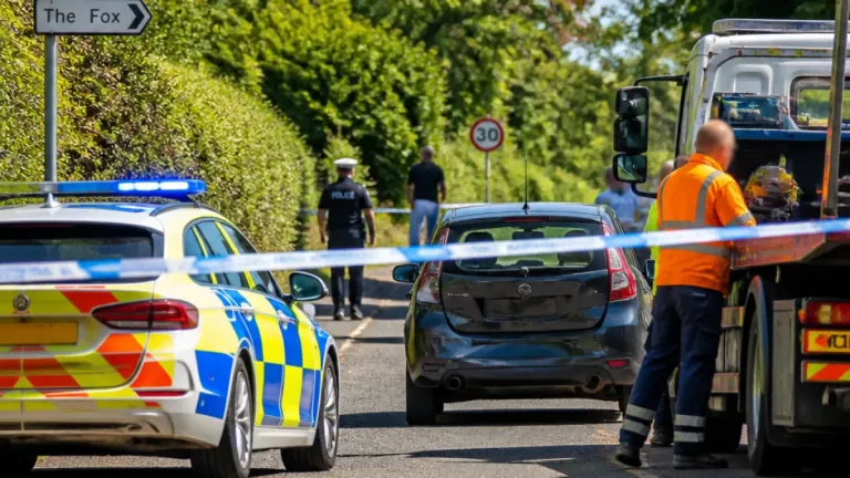 Road at The Fox near Purton closed after single‑vehicle crash; police probe ongoing