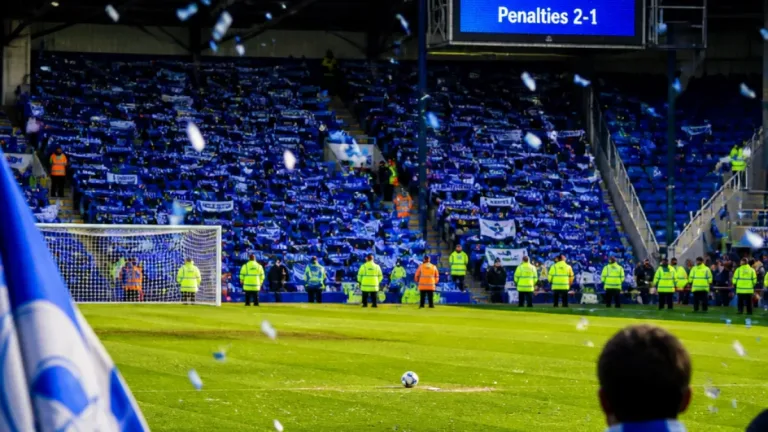 Rochdale progress in Carabao Cup after dramatic shoot-out win at Prenton Park