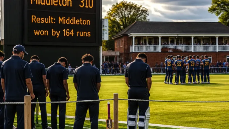 Rochdale suffer heavy defeat as Middleton pile up 310 and win by 164 runs