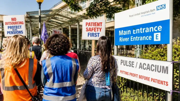 RUH staffing bank outsourcing sparks Bath protest call amid pension and safety fears