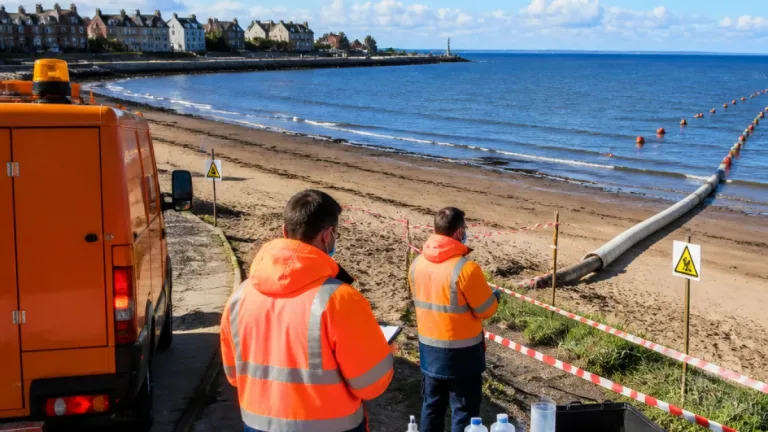 SEPA keeps warning in place for Ardrossan and Saltcoats as repairs continue
