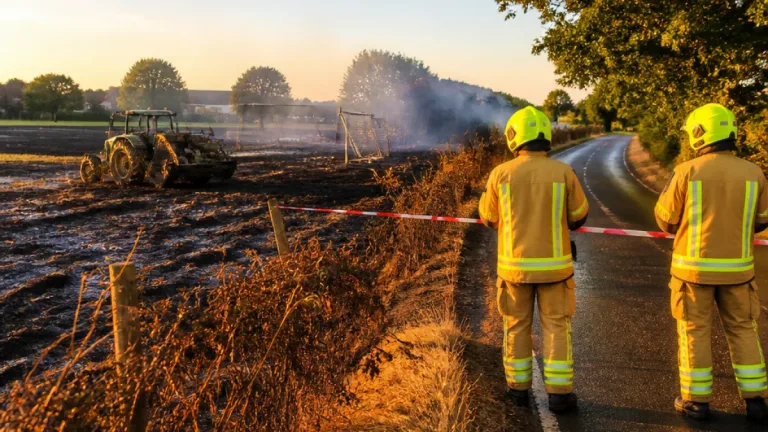 Series of crop and field fires scorches Oxfordshire countryside; school field damaged