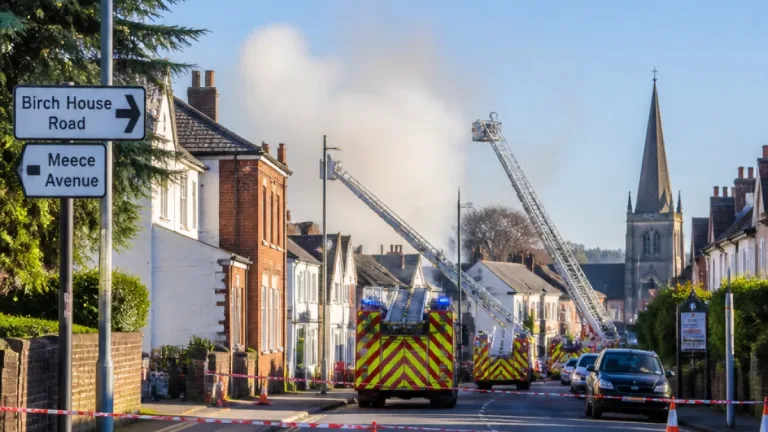 Serious blaze keeps Main Road, Eccleshall, closed for a third day