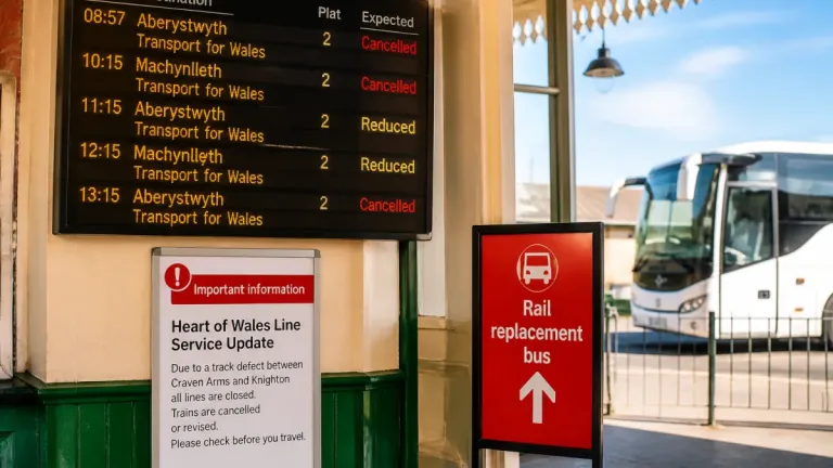 Shropshire rail disruption as TfW cancels services amid shortages and track defect