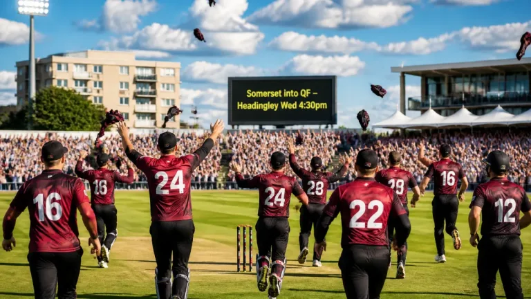 Somerset surge into T20 Blast quarters to face Yorkshire after Taunton double