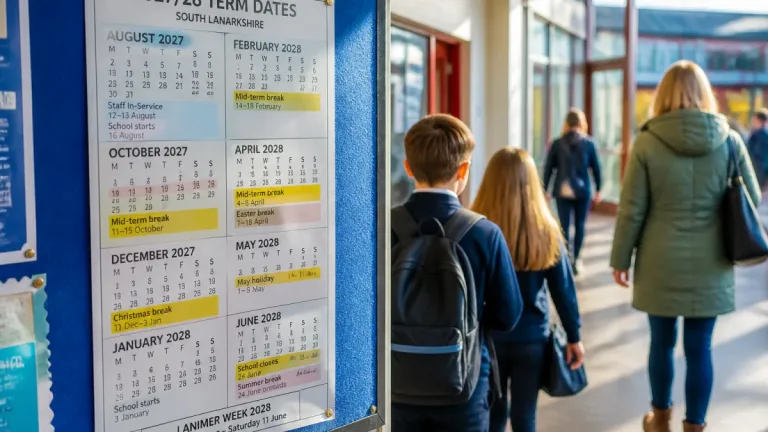 South Lanarkshire confirms 2027/28 school term dates to help families plan ahead