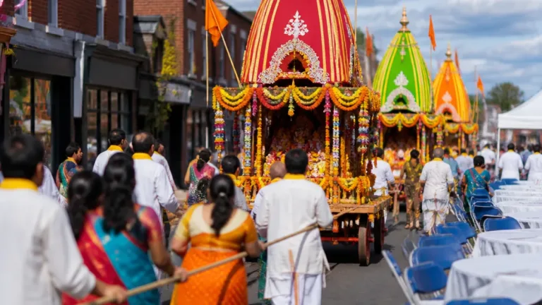 Swindon Hindu Temple marks first Rath Yatra with chariot procession and feast