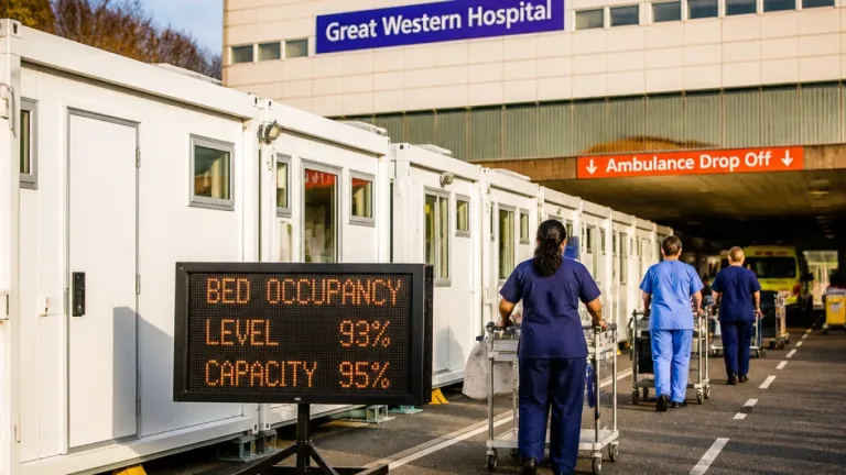 Swindon hospital opens temporary ward as bed occupancy soars