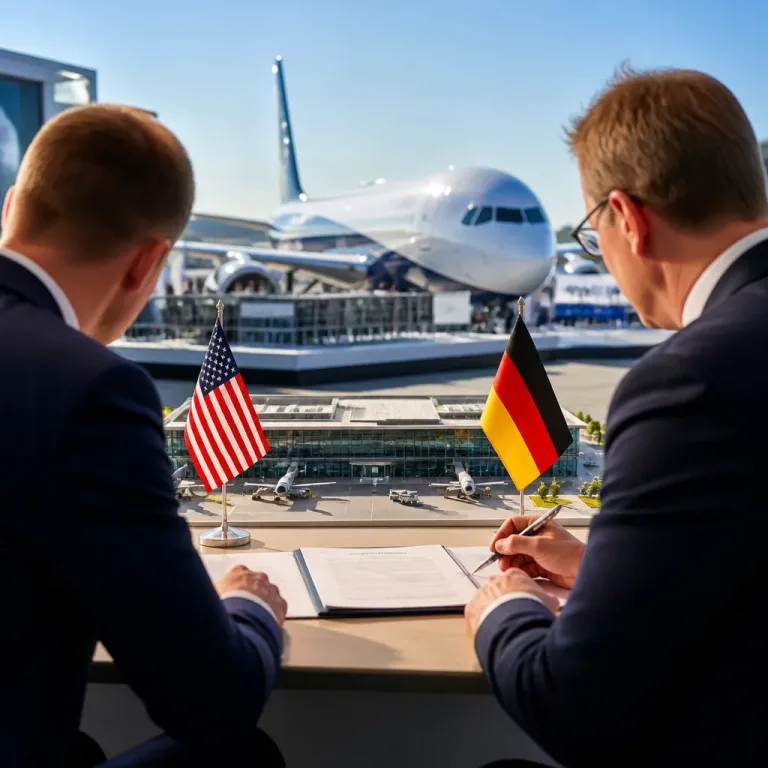 US and German airport tech networks sign pact at Farnborough to speed transatlantic testing