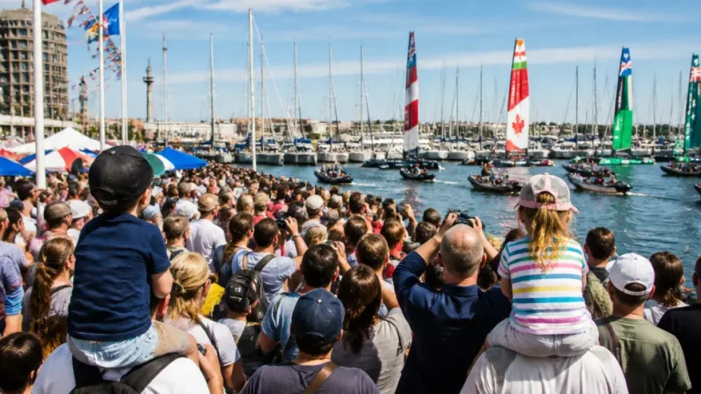 Thousands turn out to Southsea seafront as SailGP and Clipper yachts arrive