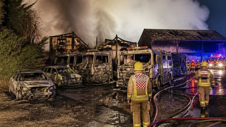 Twenty firefighters treated after major blaze and fertiliser explosion near Rettendon