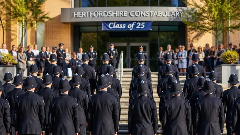 Twenty-five new officers join Hertfordshire Constabulary after Welwyn Garden City graduation