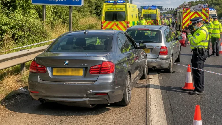 Two seriously injured after crash on M3 near Winchester as man arrested