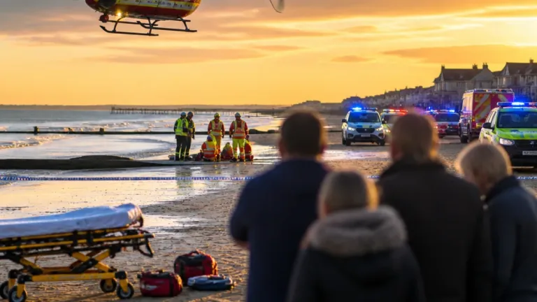 Two women die and boy airlifted after multiple casualties at West Mersea Beach