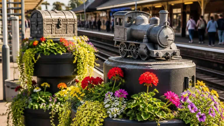 Volunteers give Nuneaton station a summer makeover with new floral displays