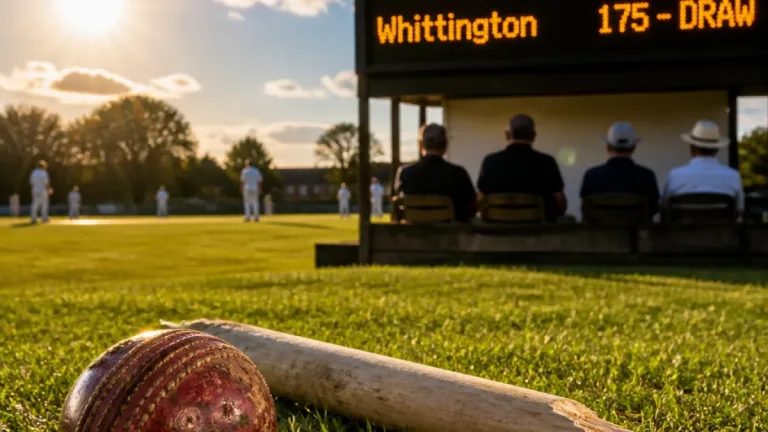 Walsall 2nds rescued after top-order collapse as Whittington cling to draw