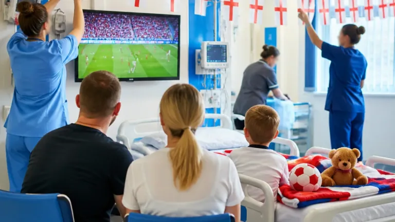 Walsall hospital staff make World Cup moment special for young patient and his family
