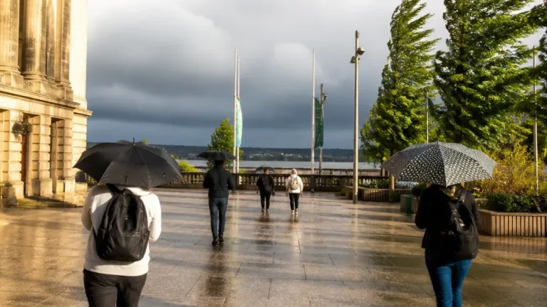 Warm Tuesday with sunny spells — showers more likely later in the day