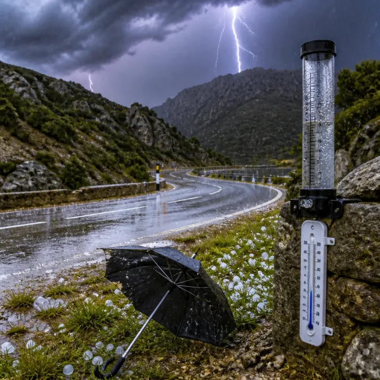 Upper trough brings intense storms and sharp cooling to north-east Spain