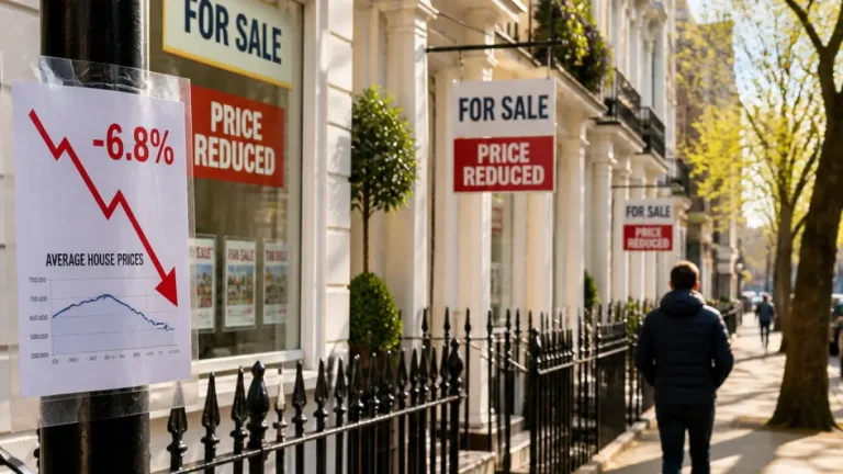 Westminster house prices fall 23% in a year, average now £836,331