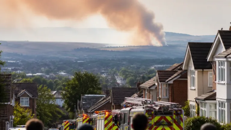 Wildfire above Blaenavon sends smoke as far south as Cardiff — public urged to close windows