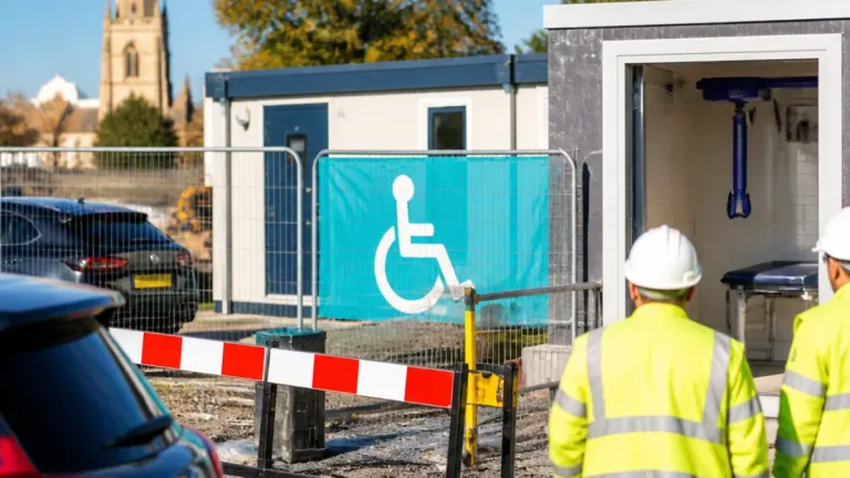 Work begins on Gainsborough’s first Changing Places toilet at Roseway car park