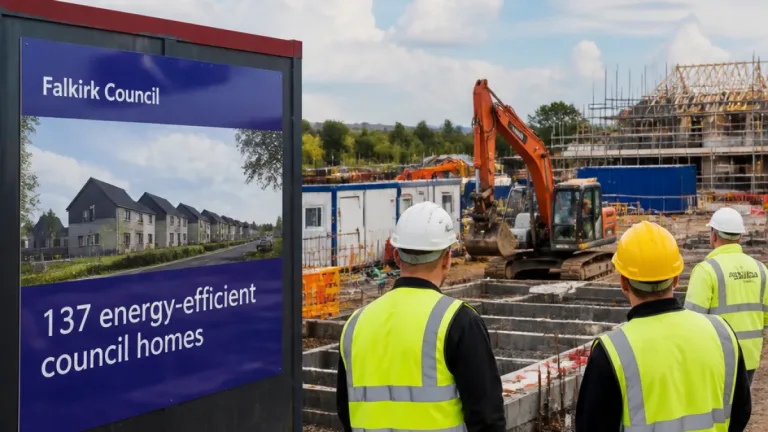 Work starts on Falkirk Council’s biggest-ever council housing scheme at Denny