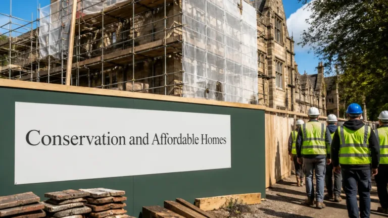 Work starts on restoring historic St Michael’s Place in Warwick