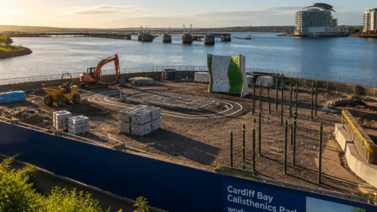 Work to begin on Cardiff Bay’s largest outdoor exercise park next month