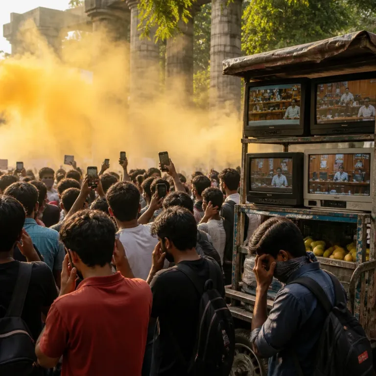 India’s Gen Z confronts prime‑time television as protests expose media bias