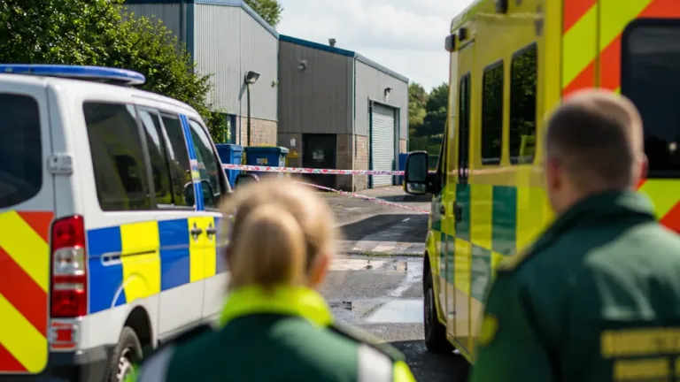 Young man dies after incident at Falkirk industrial site on Castle Drive